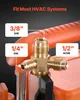 SucceBuy Vakuumpumpe, 7 CFM 198 L/min, 2-stufig, 550 W, Produktbild-Vorschau 4