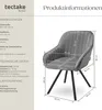 tectake® Drehbarer Armlehnstuhl Snug gepolstert, in Produktbild-Vorschau 5