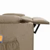 masážne kreslo vidaXL Electric Taupe Fabric Náhľad obrázku produktu 4