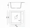 Faizee Home Granitspüle Compact 440 × 415 mm – Siphon-Set Produktbild-Vorschau 1