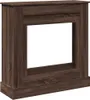 vidaXL Obudowa kominka brązowy dąb 90x30x90 cm materiał Podgląd zdjęcia produktu 1