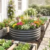 Jardinière surélevée Outsunny en acier, bac à fleurs, serre Voir les images du produit 2