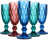 6 bunte Sektgläser 150ml Champagner Sektkelche Sektglas Produktbild-Vorschau 1
