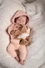 Dors bien ourson avec robe rose Voir les images du produit 4