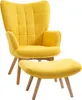 HOMCOM Ohrensessel mit Hocker, Relaxsessel, Polstersessel Produktbild-Vorschau 1