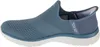 Side view of a blue Skechers slip-on shoe. Produktbild-Vorschau