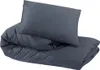 vidaXL Bettwäsche-Set Anthrazit 260x240 cm Baumwolle Produktbild-Vorschau 6