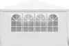 A white party tent with four windows. Voir les images du produit