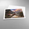 Poster - Poster ohne Rahmen - Boote Berge See - 70x50 cm - Produktbild-Vorschau 3