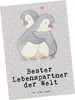 Mr. & Mrs. Panda Postkarte Pinguin Bester Lebenspartner der Produktbild-Vorschau 1