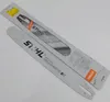A new STIHL chainsaw guide bar and its packaging are displayed on a white background. Produktbild-Vorschau