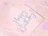 Serwetki urodzinowe, Happy Birthday, białe z napisem Rose Podgląd zdjęcia produktu 5