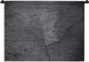 MuchoWow® Wandteppich Wandbehang Beton - Schwarz - Riss Produktbild-Vorschau 1