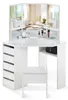 CLIPOP Schminktisch, Eckschminktisch, 114x55x140cm Produktbild-Vorschau 1