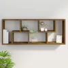 Wandregal Räuchereiche 36x16x90 cm Holzwerkstoff Produktbild-Vorschau 8