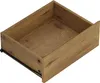 An open wooden drawer with a dark metal slide mechanism visible on the side. Voir les images du produit