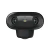 A black dual-lens security camera with a solar panel attachment, shown against a white background. Náhled obrázku produktu