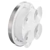 The back of a round bathroom clock with suction cups is shown against a white background. Produktbild-Vorschau
