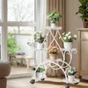 FATIVO Support Plantes Métal avec Roulettes 6 Niveaux, Voir les images du produit 8