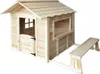 HOME DELUXE -Spielhaus DER GROßE PALAST - Natur mit Bank  - Produktbild-Vorschau 1