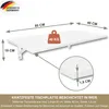 Wandklapptisch Schreibtisch Tischplatte 80x40 cm in Weiß Produktbild-Vorschau 6