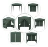 Outsunny Pavillon 2x2m Faltpavillon 4 Seitenwände mit Produktbild-Vorschau 9