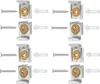 8er Set - Suspension de miroir Clips Set avec chevilles et Voir les images du produit 1