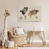 MuchoWow® Poster Weltkarte - Holzbrett - Windrose 90x60 cm Produktbild-Vorschau 7