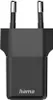 A black Hama USB-C charger with two prongs for plugging into a wall socket. Anteprima dell’immagine prodotto