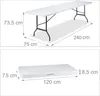 BDW, Klapptisch 240 x 75 cm, Metallgestell, Produktbild-Vorschau 9