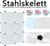 Armoire blanche DIY Système d'étagères en plastique Voir les images du produit 3