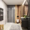 Falttür X Seitenwand :76x76cmxH.185cm Eckig Duschkabinen Produktbild-Vorschau 1