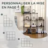 HOMCOM Étagère modulable meuble de rangement cube avec 9 Voir les images du produit 3