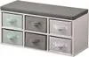 KESPER Bank mit sechs Stoffboxen 38 x 68 x 295 cm Produktbild-Vorschau 2