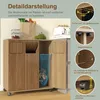 Skříňka na třídění odpadu, 3dílná, pojízdná kuchyňská Náhled obrázku produktu 5
