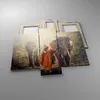 Bild auf Leinwand - Leinwandbild - Elefant Mönch Dschungel Produktbild-Vorschau 2