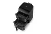 A black double-chamber air fryer is shown against a white background with its two drawers pulled out. Produktbild-Vorschau