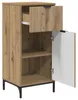 vidaXL Badkamerkast, Artisan-eikenhout, 39,5 x 36 x 88 cm Productafbeelding-voorbeeld 5
