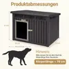 KOMFOTTEU Hundehütte Outdoor, Hundehaus für mittelgroße Produktbild-Vorschau 5