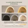 S'AFIELINA Specchio Bagno LED 48 × 72 cm, Asimmetrico, Anteprima dell’immagine prodotto 3