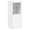A white display cabinet with a glass shelf. Podgląd zdjęcia produktu