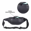 Bauchtasche in Echt Leder mit Gürtellänge bis 138cm Schwarz Produktbild-Vorschau 6