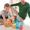 A father and son are playing with magnetic building blocks on the floor. Náhľad obrázku produktu