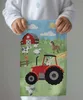 Detexpol Asciugamano bambino 30x50 Trattore rosso cotone Anteprima dell’immagine prodotto 2