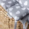 HERZCHEN Grau 100% Baumwolle 420 x 30 cm BETTUMRANDUNG Produktbild-Vorschau 6