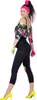 Set 80er Jahre Retro Aerobic Fitness Outfit  - Vintage Produktbild-Vorschau 2