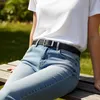 Skórzany Pasek STEVENS Skóra Naturalna 3cm Do Jeansów Podgląd zdjęcia produktu 8