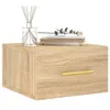 vidaXL Szafki nocne naścienne 2 szt. dąb sonoma 35x35x20 cm Podgląd zdjęcia produktu 3
