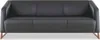 Sitzmöbel Sofa Set Schwarz 3-Sitzer Sessel Couchtisch Produktbild-Vorschau 1