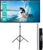 CCLIFE Heimkino Beamer Leinwand Rolloleinwand Produktbild-Vorschau 1
